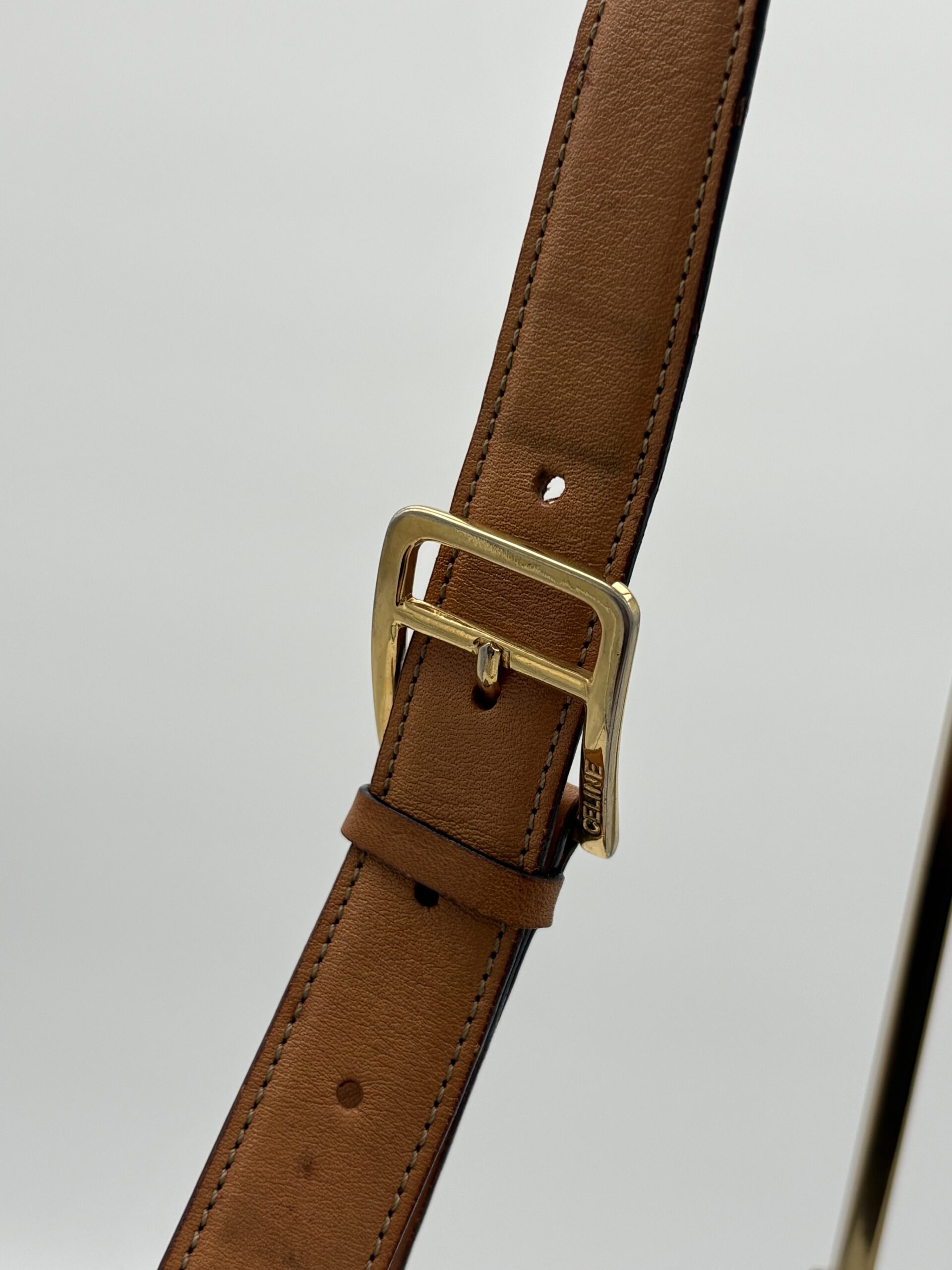 Celine Macadam Triomphe Crossbody Bag Brown - Image 7